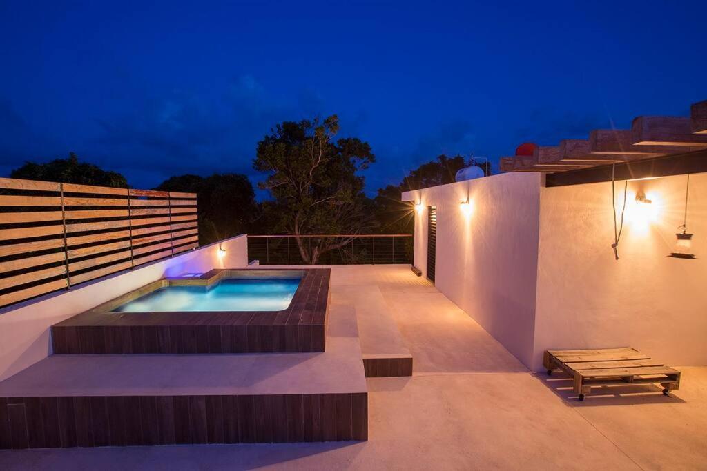 Casa Privada En Puerto Morelos Esterno foto